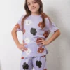 pijama con estampado de león