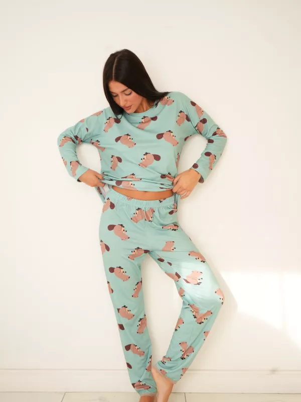 pijama con estampado pipe
